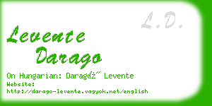 levente darago business card